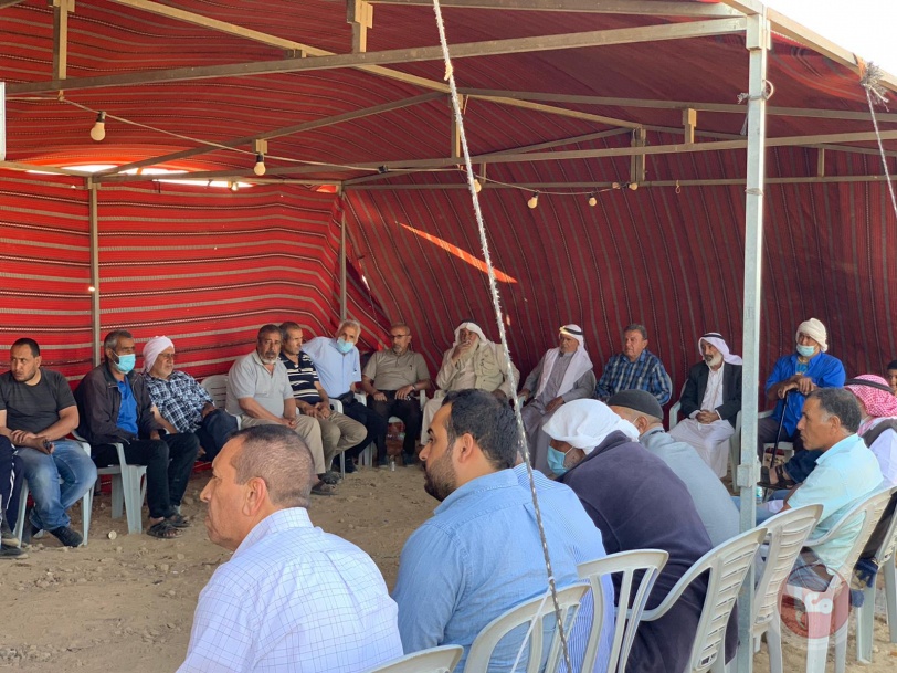 النقب: خيمة اعتصام خربة الوطن تنظم ندوة سياسية  ثقافية