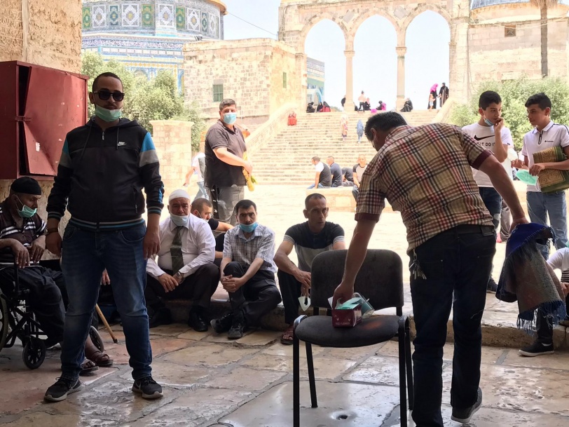 صلاة الجمعة الأولى  بالاقصى   بعد اغلاقه بسبب "كورونا"