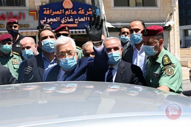 صور- الرئيس يتفقد أوضاع المواطنين في رام الله 