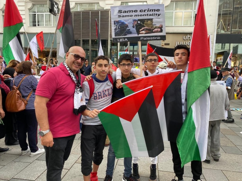وقفة احتجاجية في النمسا ضد سياسة الضم