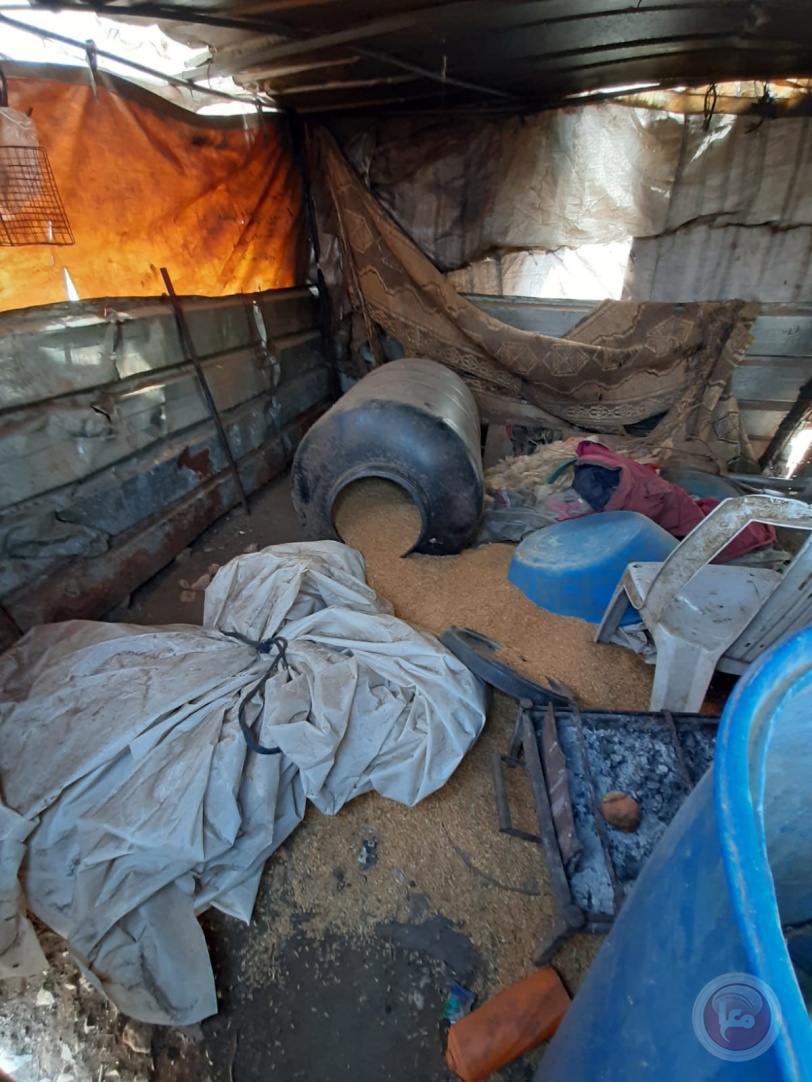 مستوطنون يسرقون خياما وخزانات مياه في الأغوار