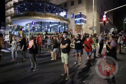 رغم الحجر.. الاف تظاهروا لاسقاط نتنياهو للاسبوع 14 توالياً