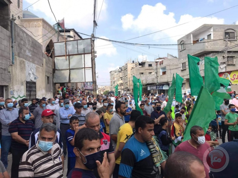 مسيرات جماهيرية حاشدة لحماس رفضا للاساءة للرسول 