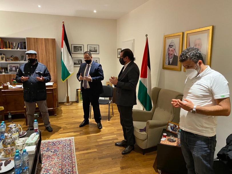 سفارة دولة فلسطين في النمسا تقيم مجلس عزاء للقائد صائب عريقات