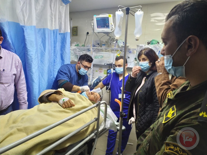 اصابة احد افراد قوى الأمن الفلسطيني في بلاطة