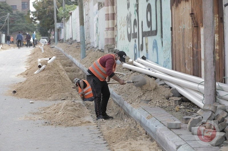 بلدية غزة تشرع بتأهيل شبكات المياه في حي الصبرة
