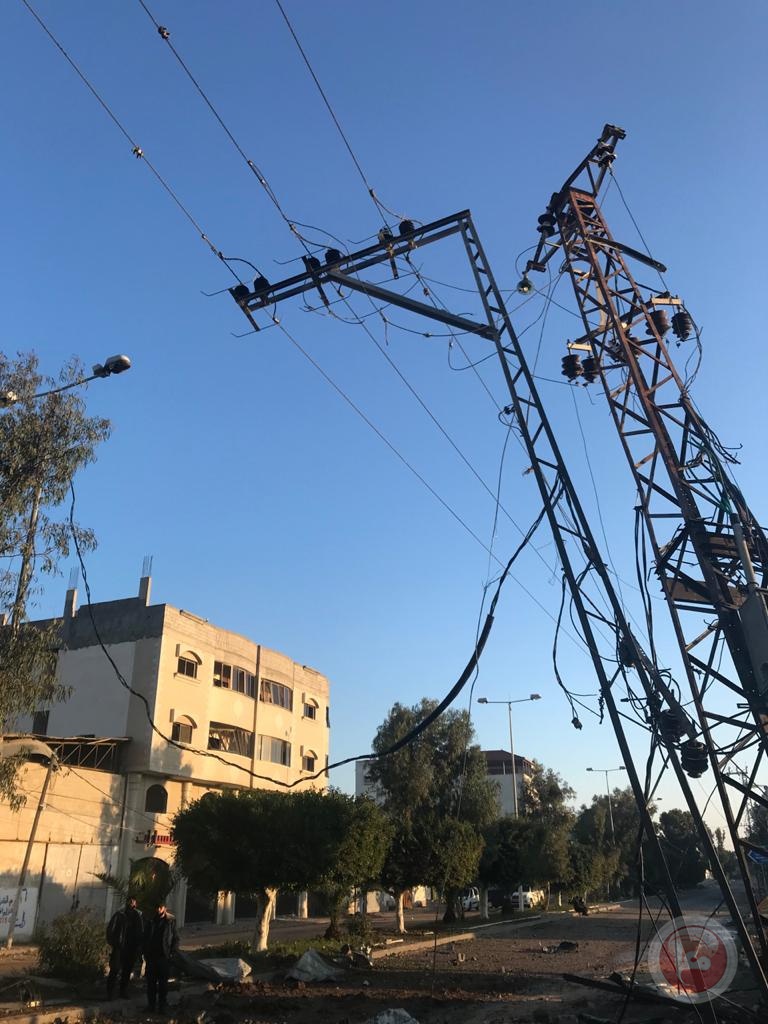 غزة.. القصف يخلّف دمارا كبيرا بشبكات الكهرباء