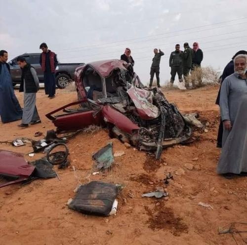 حادث سير مروع في الأردن يودي بحياة 6 أشخاص (صور)