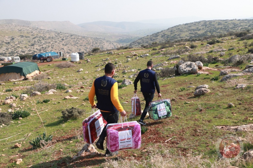 طوباس: هيئة الأعمال الخيرية تطلق حملة "شتاء دافئ في فلسطين" من العقبة