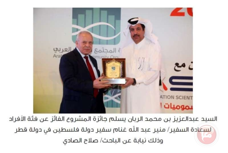 باحث من جامعة الأزهر بغزة يفوز بالمركز الأول ويحصل على جائزة المجتمع العلمي العربي