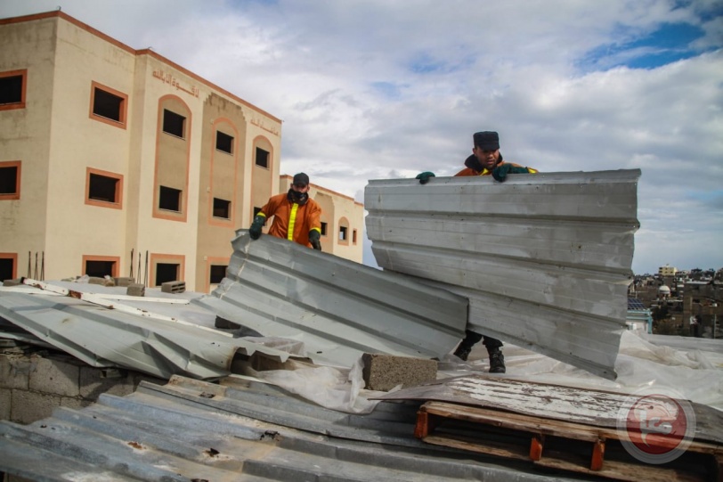 غزة: امكانيات متواضعة في مواجهة المنخفضات الجوية