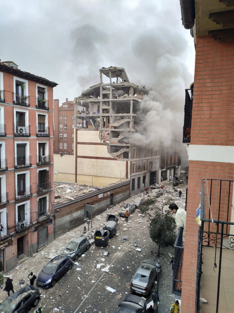 إصابات بانفجار هزّ العاصمة الإسبانية مدريد