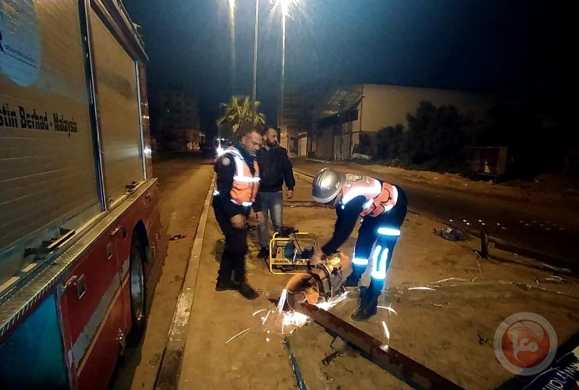 اصابة مواطن وأضرار نتيجة المنخفض الجوي بقطاع غزة