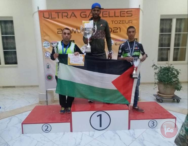 فلسطين تحصل على المرتبة الثانية في سباق التراماراثون تونس الدولي الصحرواي