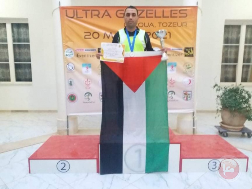 فلسطين تحصل على المرتبة الثانية في سباق التراماراثون تونس الدولي الصحرواي