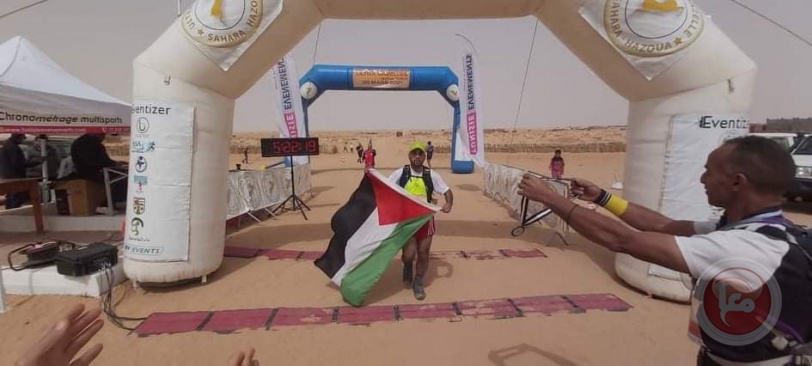 فلسطين تحصل على المرتبة الثانية في سباق التراماراثون تونس الدولي الصحرواي