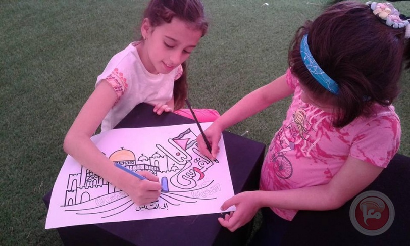 انطلاق ورشة لوّن القدس تضامناً مع القدس
