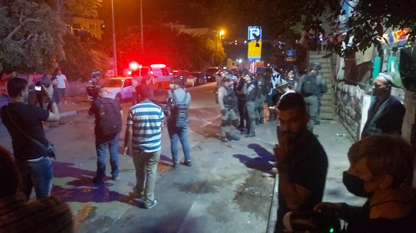 اعتقالات - الاحتلال يهاجم المعتصمين  في حي الشيخ جراح