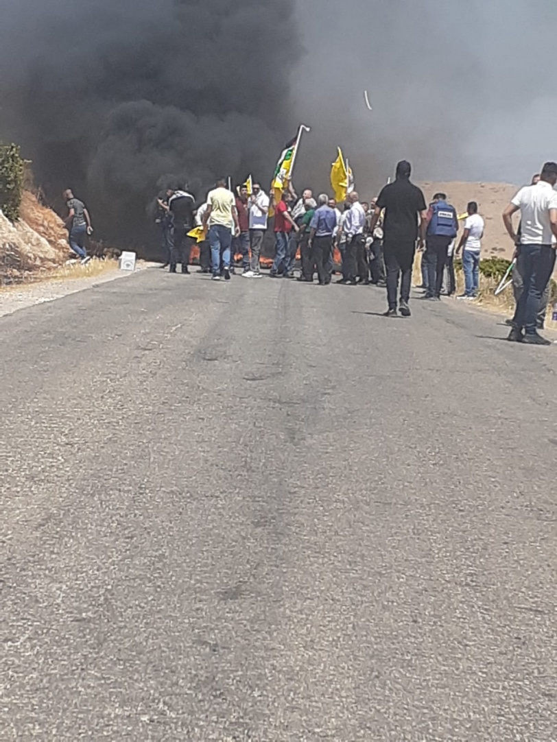 10 اصابات بنيران الاحتلال عند حاجز "تياسير" في الاغوار 
