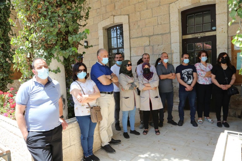 جامعة بيت لحم تنظم وقفة احتجاجية ضد العدوان الاسرائيلي