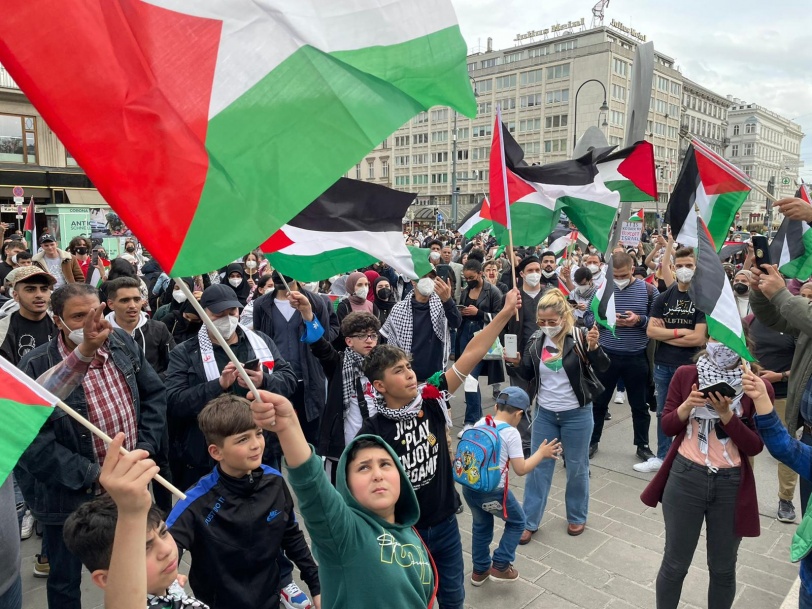 تظاهره تأييدا لفلسطين في ڤيينا