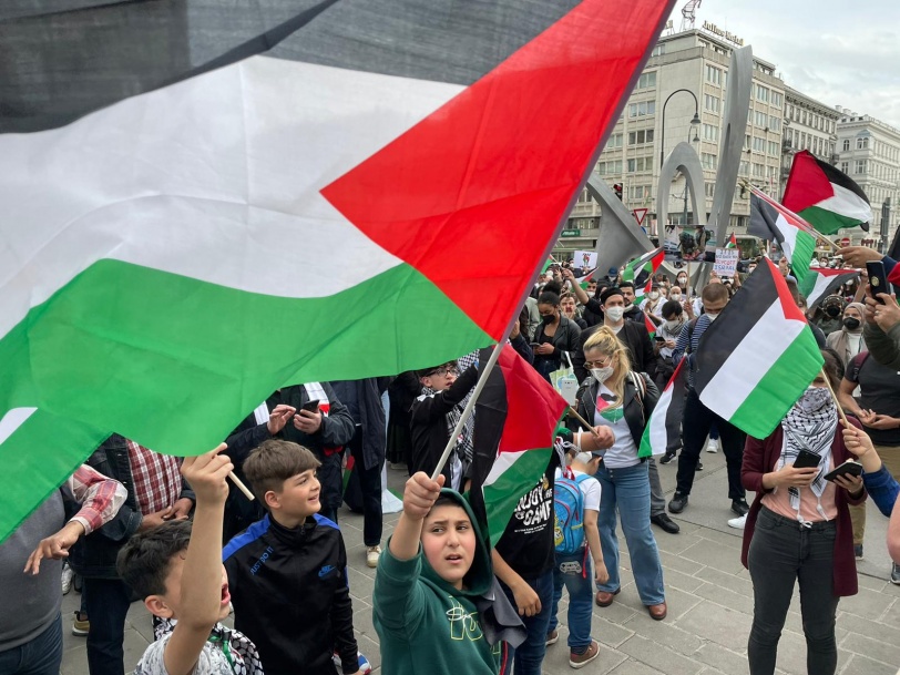 تظاهره تأييدا لفلسطين في ڤيينا