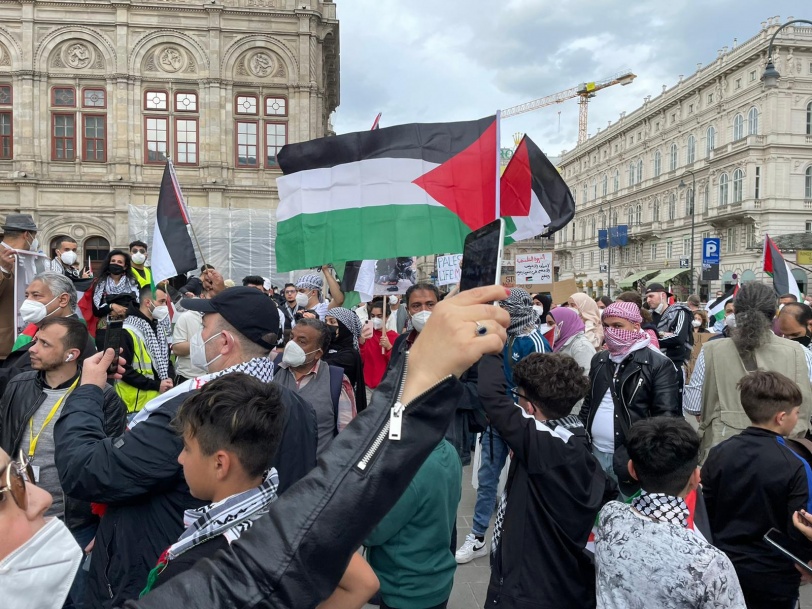 تظاهره تأييدا لفلسطين في ڤيينا