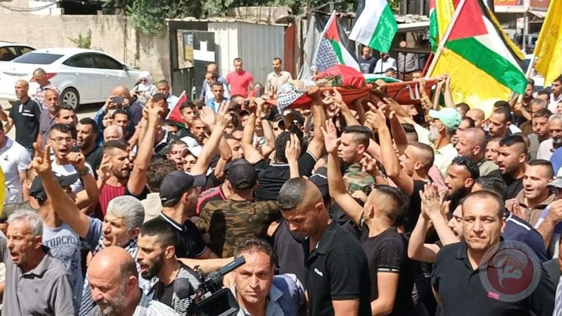 صور- نابلس تشيع جثمان الشهيد عليوي