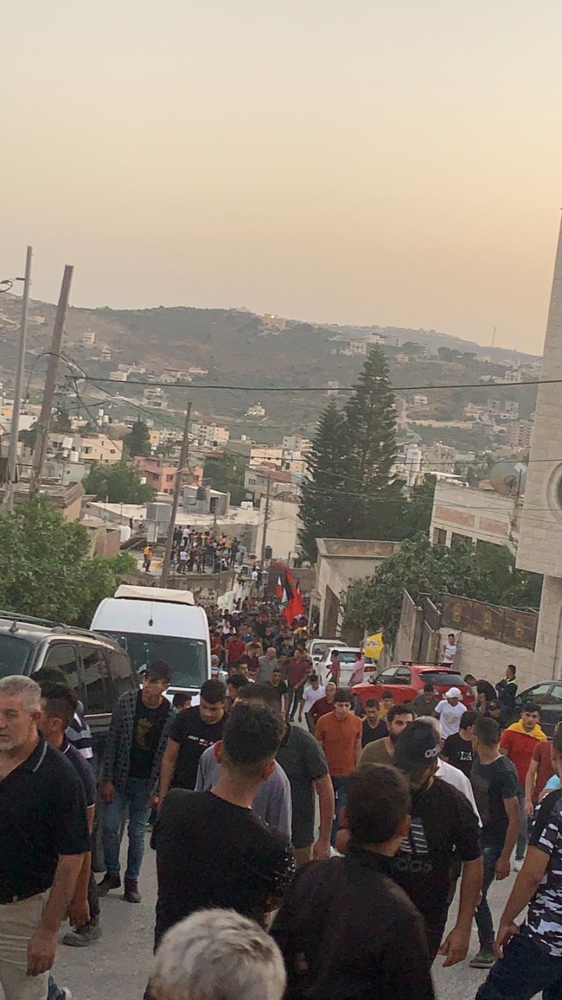نابلس: تشييع جثمان الشهيد حمايل إلى مثواه الأخير