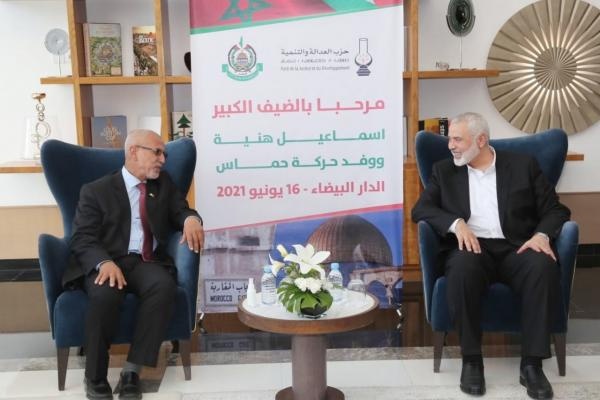 هنية يصل المملكة المغربية على رأس وفد قيادي من حماس