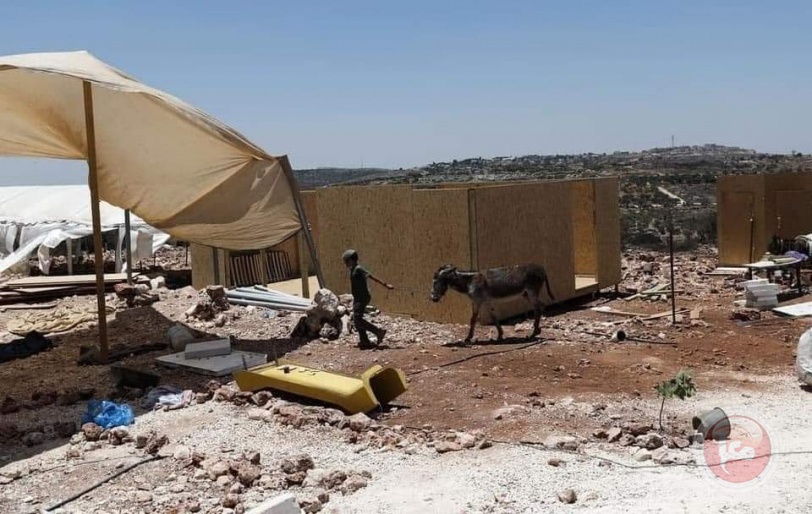انسحاب المستوطنين من جبل صبيح