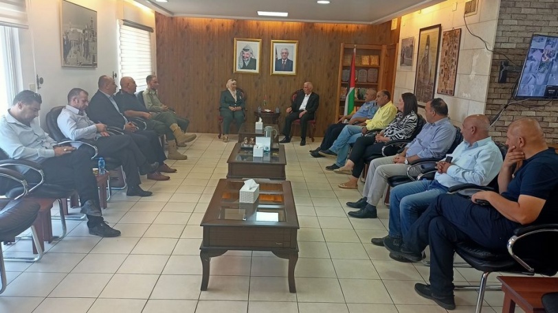 حميد والبنا يتفقان على استمرار التعاون لتشغيل مستشفى فلسطين العسكري