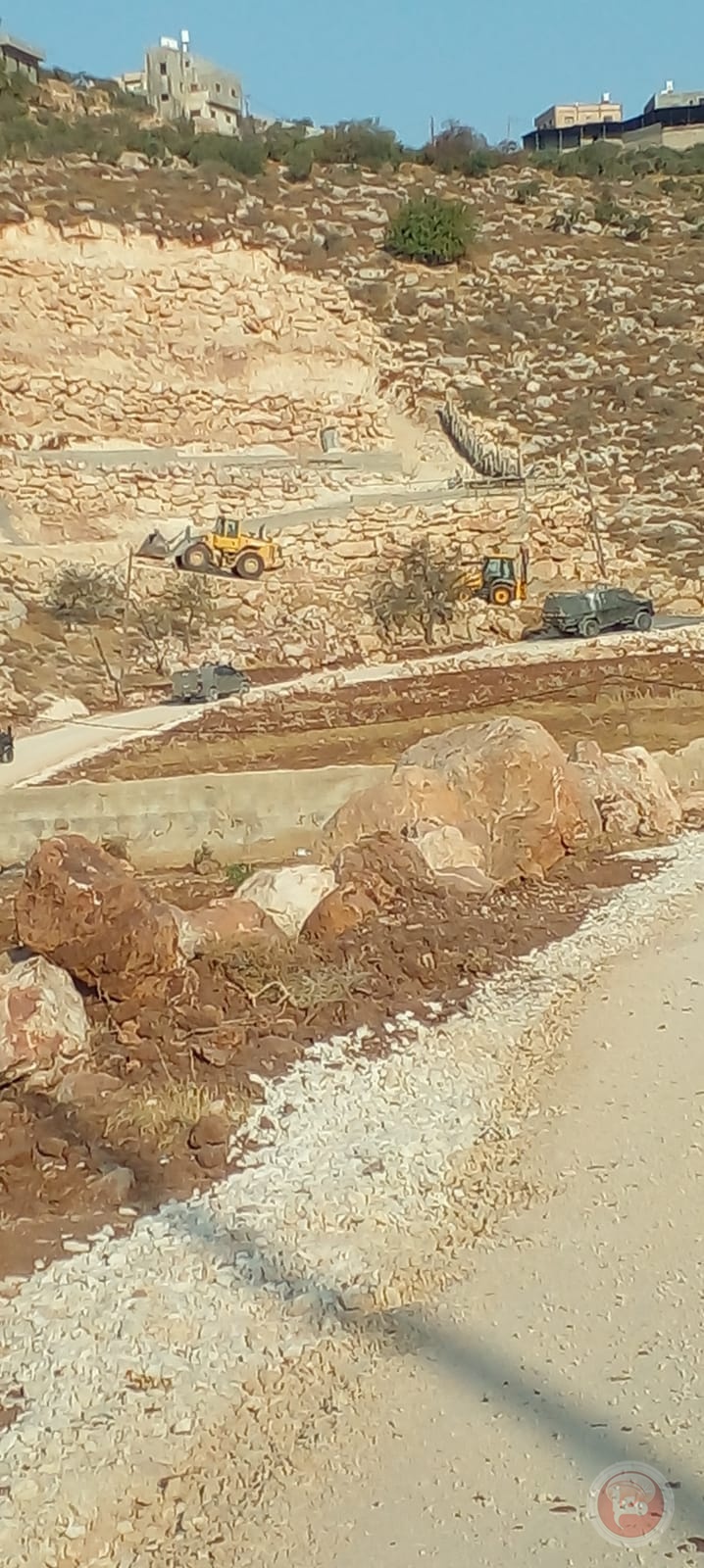 الاحتلال يهدم منشآت زراعية جنوب نابلس