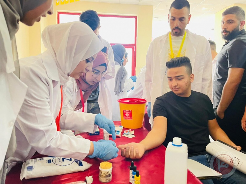 افتتاح يوم طبي توعوي في جامعة بوليتكنك فلسطين