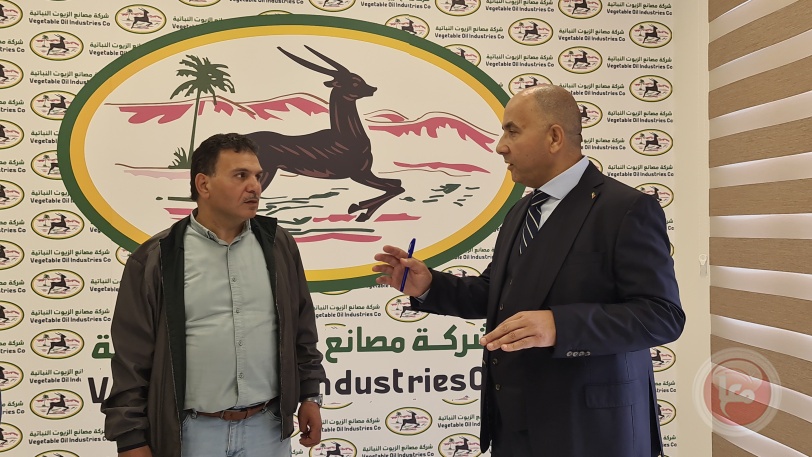 شركة الكردي تنظم زيارة لتجار الخليل الى شركة مصانع الزيوت النباتية في نابلس