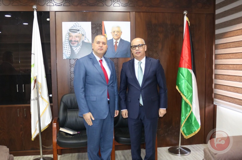رئيس "الفلسطينية للإقراض الزراعي" يستقبل السفير المغربي