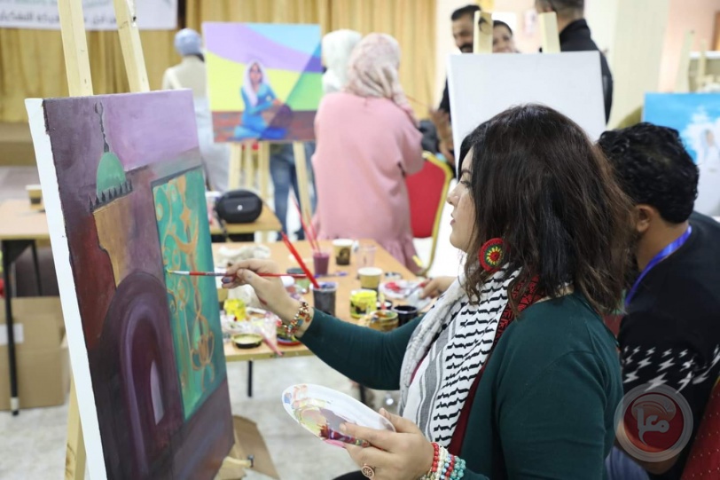 فنانات يتألقن في ملتقى الفن الإبداعي 2021 (فلسطين تجمعنا )