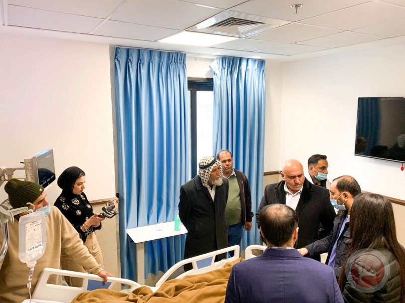 الرجوب يعود جرحى أحداث جنين