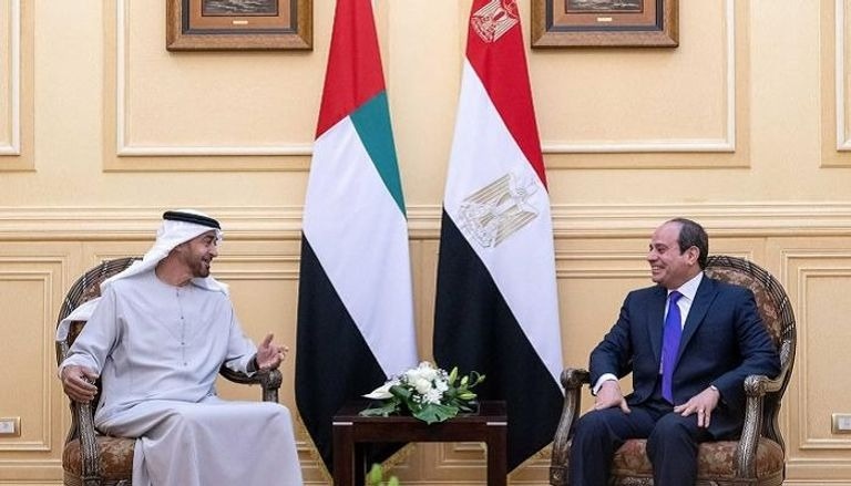 السيسي يستقبل ولي عهد أبو ظبي