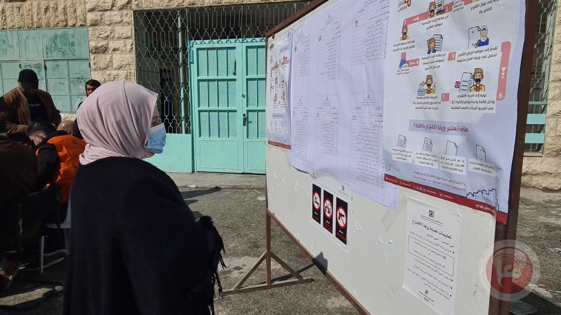صور- اقبال ملحوظ على على صناديق الاقتراع في محافظة الخليل