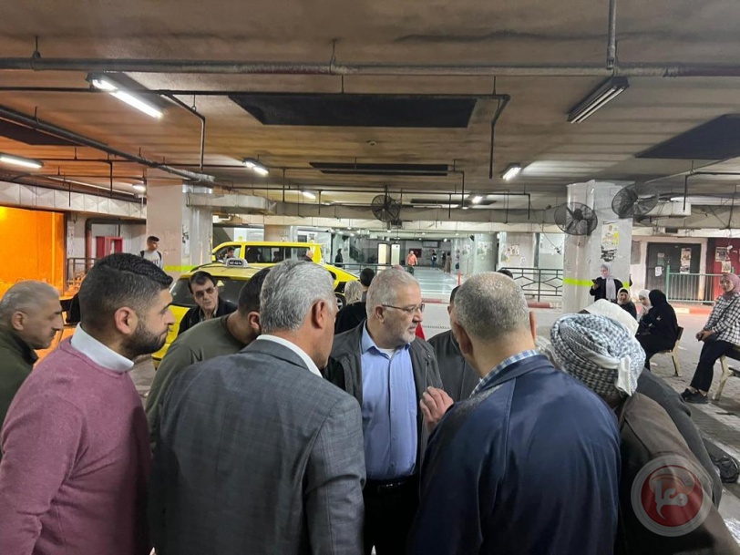 جولة ميدانية مفاجئة لوزير المواصلات على مجمعات الكراجات في مدينة نابلس
