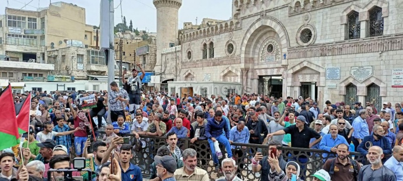 الاردن- مسيرة لدعم المقدسيين ورفض اعتداءات الاحتلال