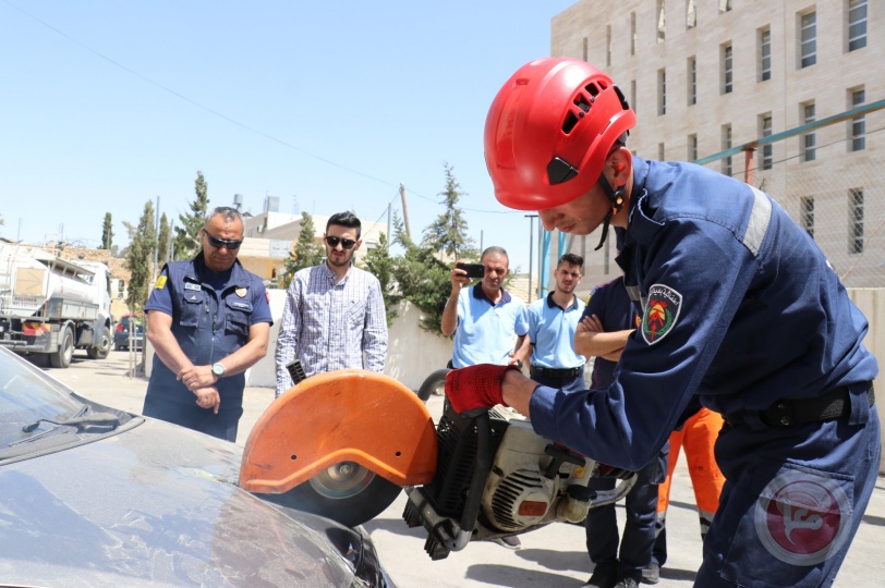 طاقم إطفائية بلدية قونيا التركية يعقد تدريبا مكثفا لإطفائيي بلدية الخليل
