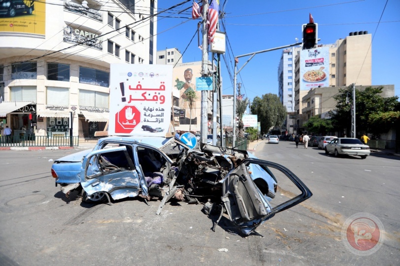 غزة: وفاتان و36 إصابة في 62 حادث سير الأسبوع الماضي