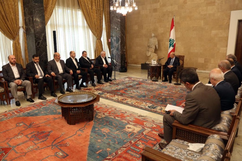 قبيل لقاء الرئيس اللبناني.. هنية يلتقي قادة الجهاد في بيروت