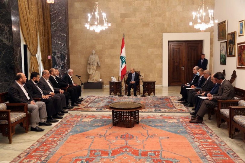 قبيل لقاء الرئيس اللبناني.. هنية يلتقي قادة الجهاد في بيروت