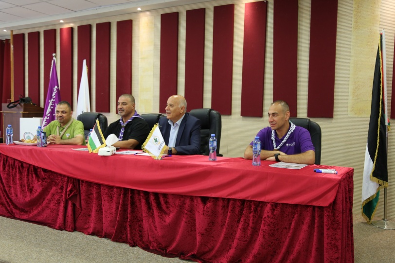 الرجوب يلتقي الوفد المشارك في اللقاء الـ 21 للجوالة العرب