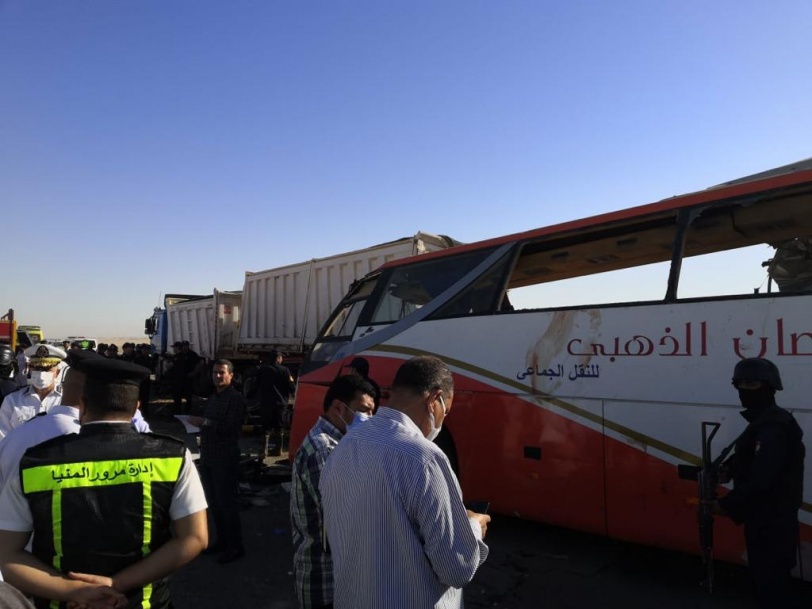 تعاز عربية.. 25 قتيلا و35 مصابا بحادث تصادم في مصر