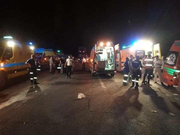 مصرع 17 شخصا في حادث سير جنوبي مصر
