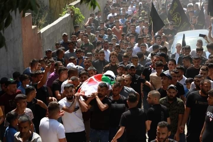 تشييع جثمان الشهيد زكارنة في قباطية